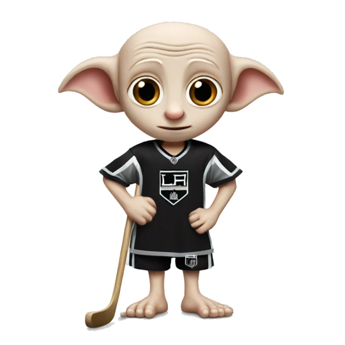 Dobby in La kings hockey jersey sticker