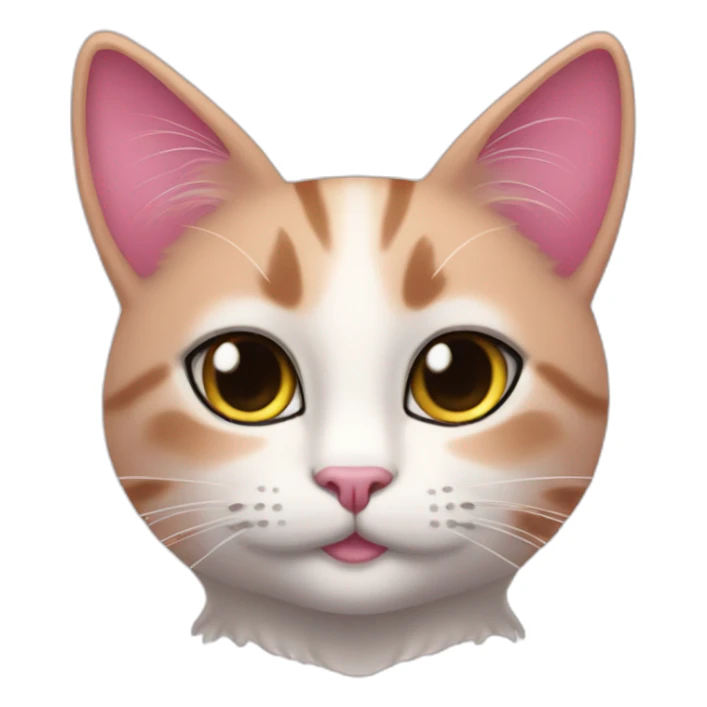 pinky cat beauty sticker