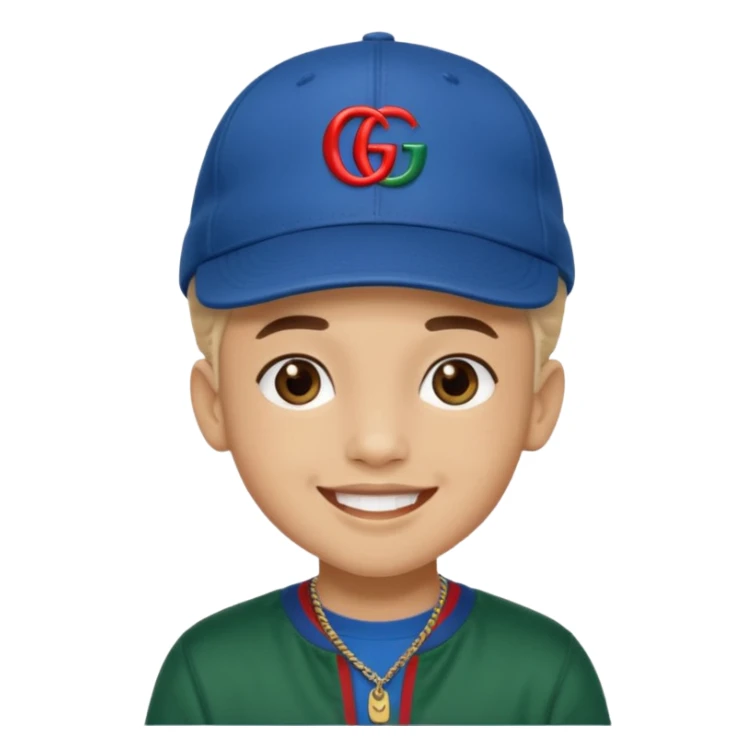 Ragazzo mulatto con cappello Gucci che fa il terzo dritto sticker