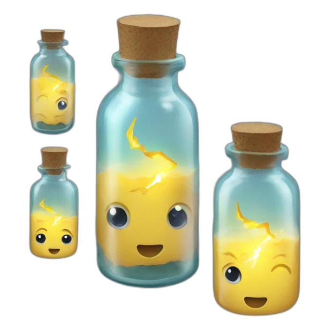 lightning in a bottle sticker