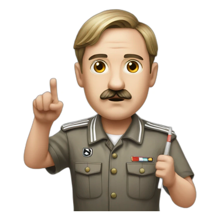 Hitler qui joue au badminton sticker