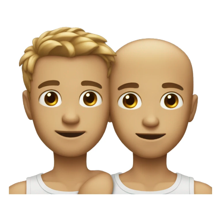 Big brother with great physic and small brother skinny sticker