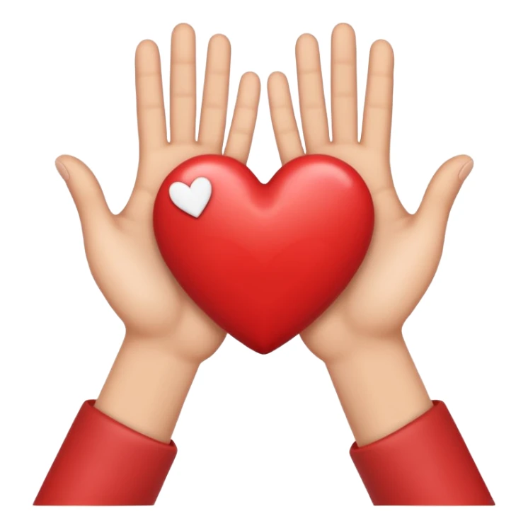 holding hands with a heart above them sticker
