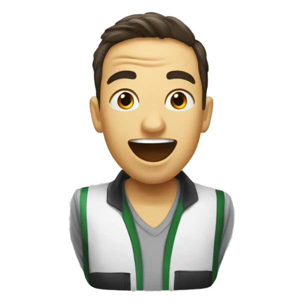 émoji algérien pliant sa langue dans sa bouche sticker