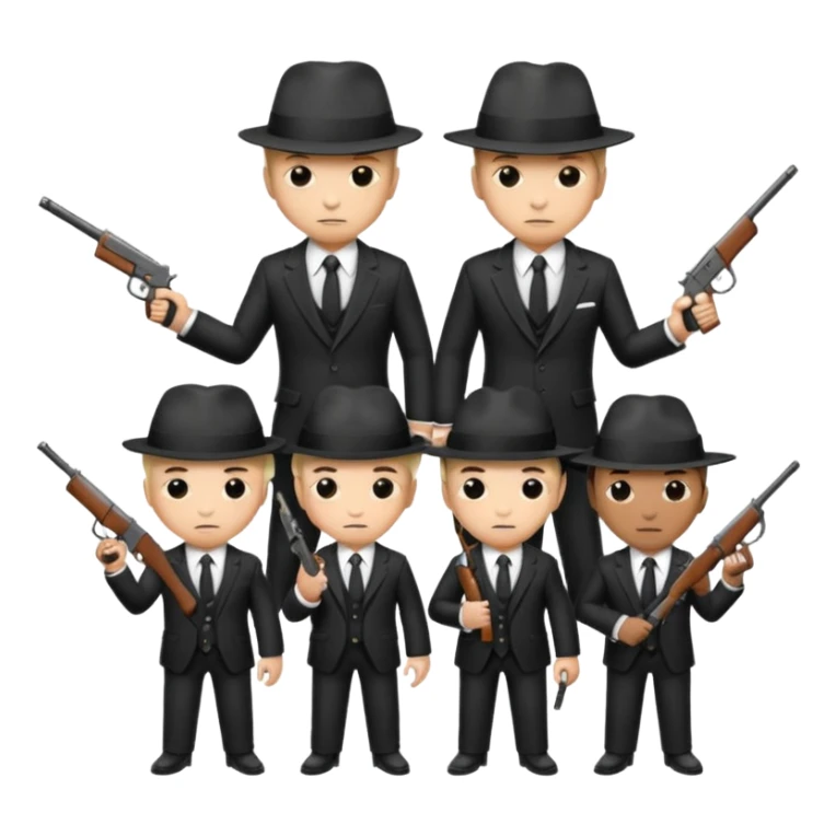 team of gangsters sticker