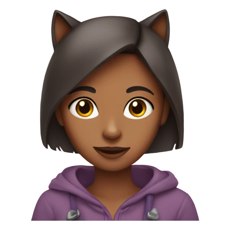 Girl with cat  sticker