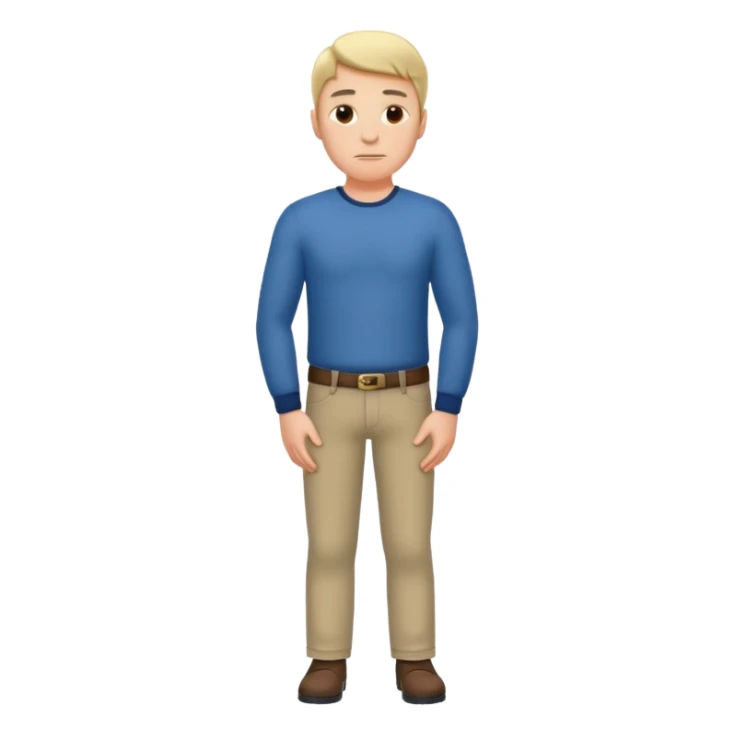 Side view of Man standing with his hands on his hips sticker