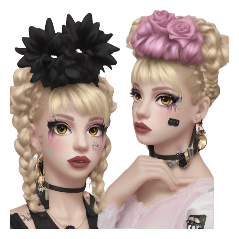 Punk  Inspiration  Design Inspiration Design Creative Design Dark Style Subculture Gothic Style y2k Lolita Lolita niche fashion brand personality accessories  fashion accessories  accessory sharing # necklace headwear hair accessories sticker