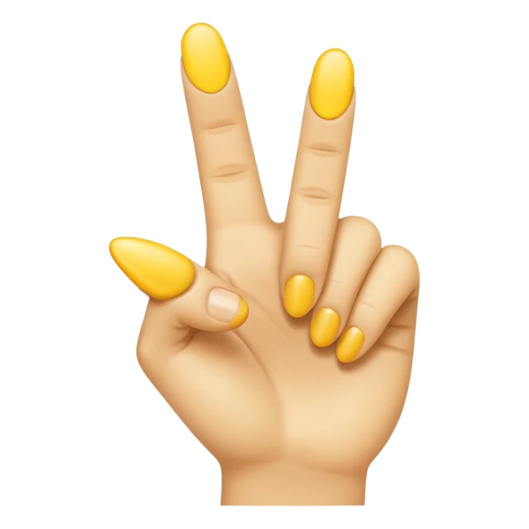 yellow finger emoji pointing at viewer sticker