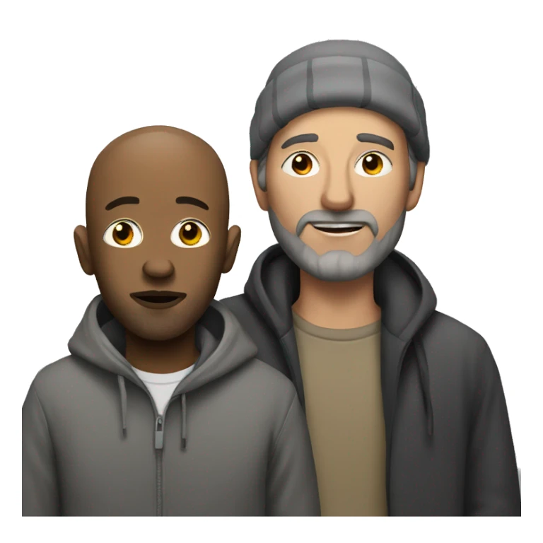 homeless man with white man sticker