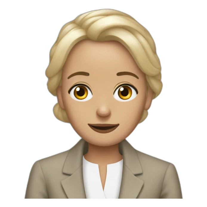 Emmanuel Macron as a woman sticker