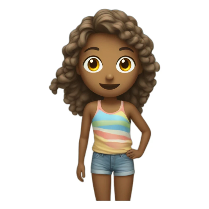 Un adolescent sur un plage avec des vague sticker