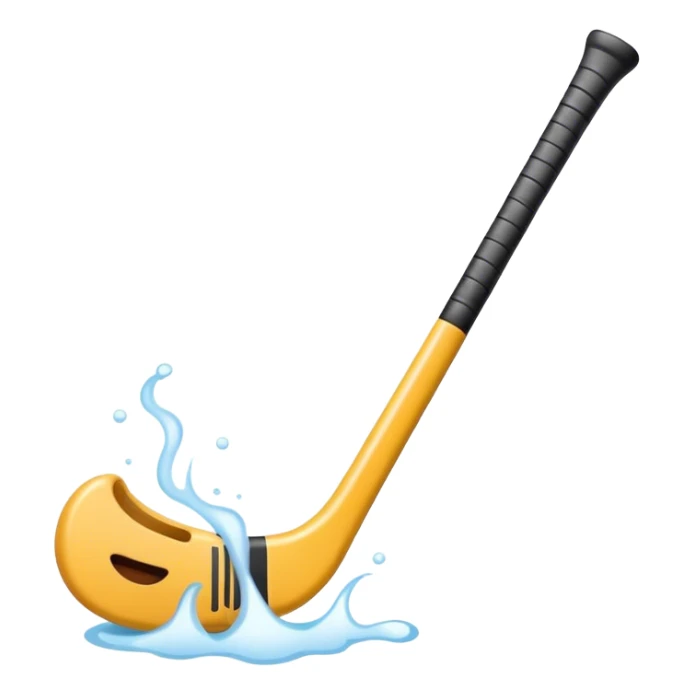hockey stick farting sticker