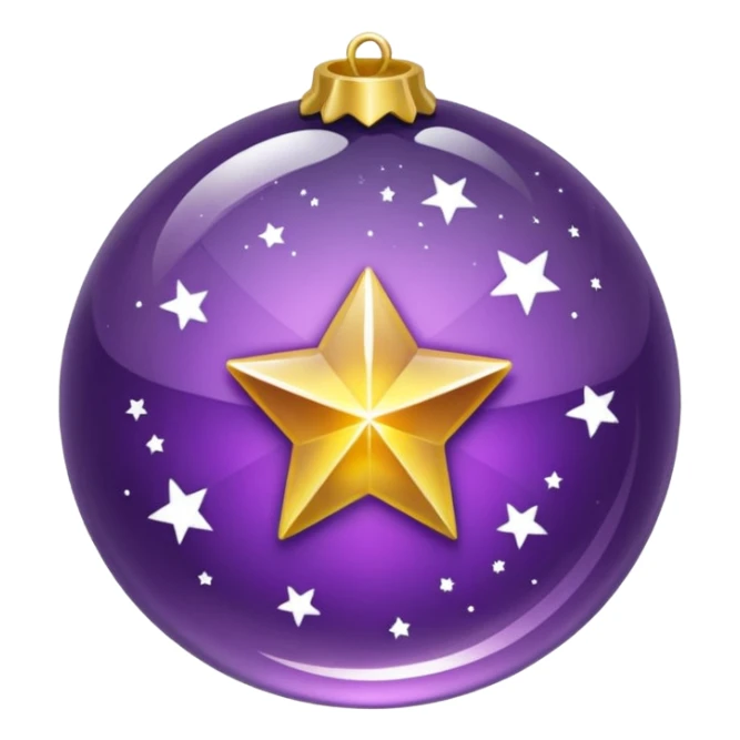 Bola de cristal roxa com estrela dourada brilhante dentro sticker