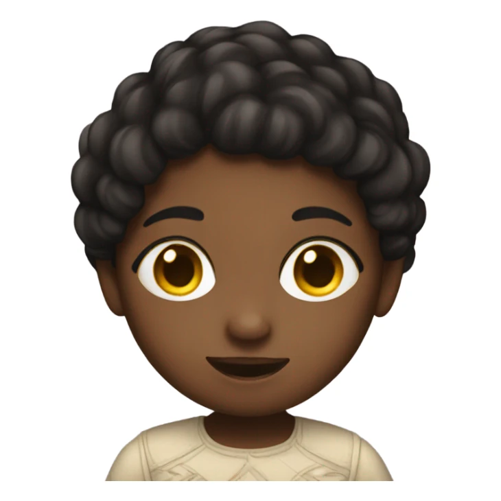 girl with higlight on dark hair who is learning a language sticker