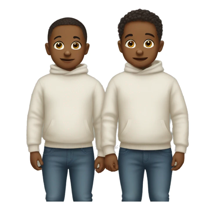 Baby twin boys with older brother  sticker