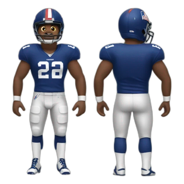 american football player shrug sticker