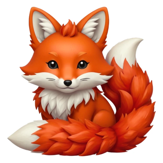 Blox fruits kitsune fruit, red fur sticker