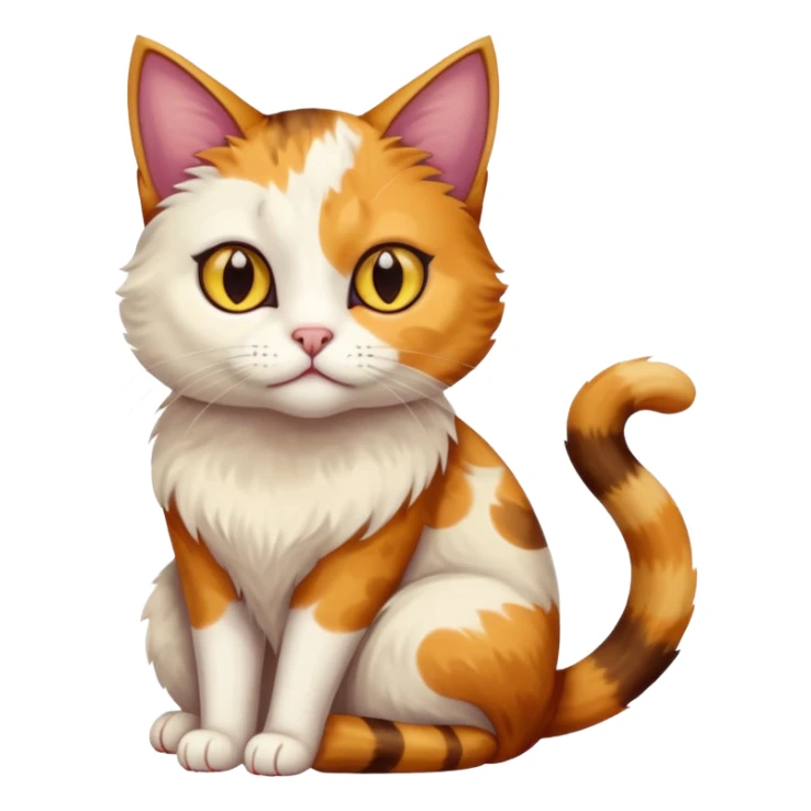 Beautiful chimera cat with heterochromia  sticker