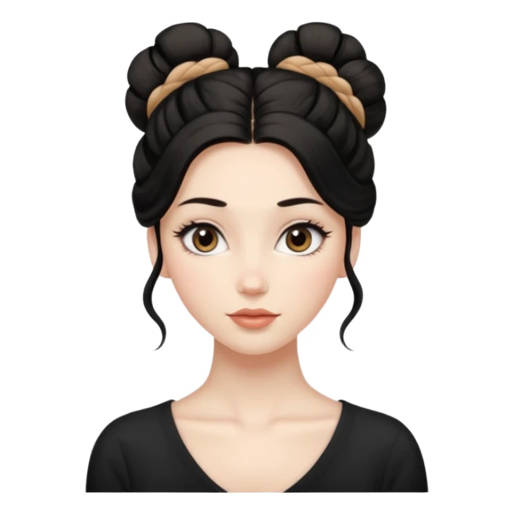 Fullbody nude tall very beautiful white pale young woman very beautiful face , almond eyes long lashes, wavy  black hair in a bun i big boobs, big ass, bushy pussy, bending over a bed, moaning , nude no clothes , but very skinny, full nude sticker