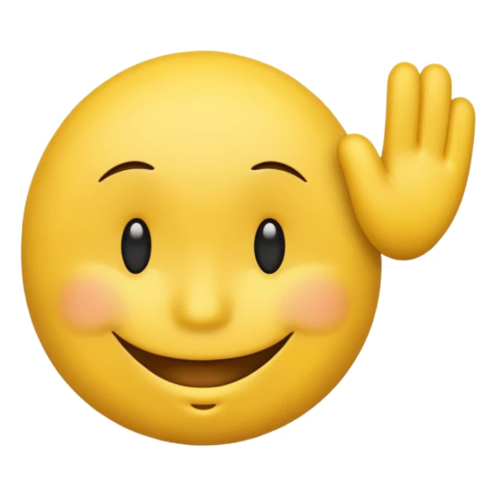Animated Smiley emoji tapping the side of the head duh sticker
