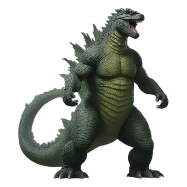 Godzilla (proportional)calm (realistic) (Godzilla King of the Monsters, 2019) sticker