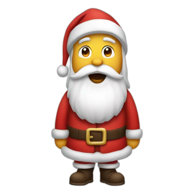 santa crossing hads to say no sticker