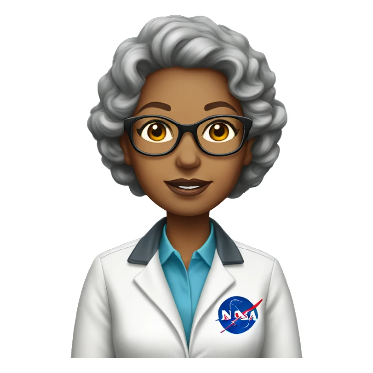Annie Easley, NASA scientist uniform, remove glasses sticker