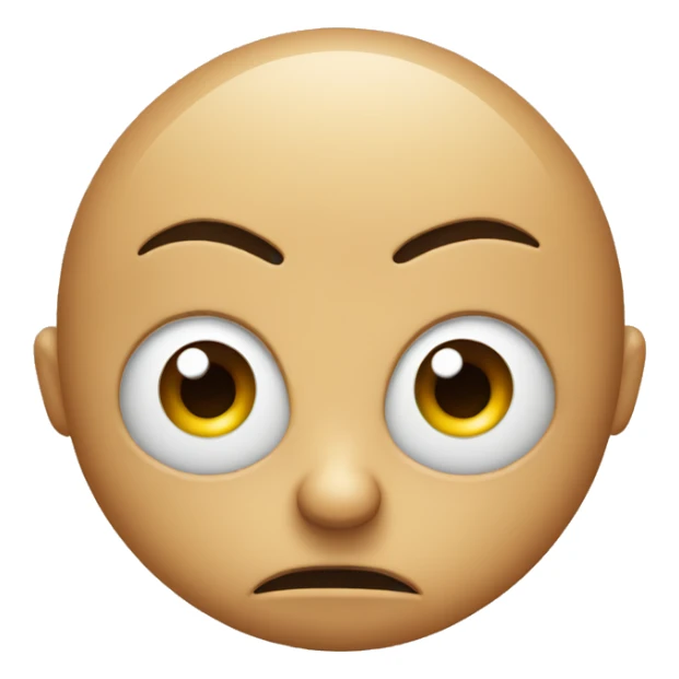 start eyes with a frowny mouth sticker