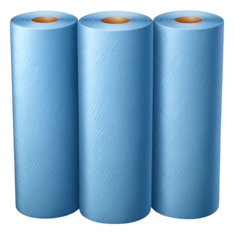 A roll of blue wallpaper  sticker