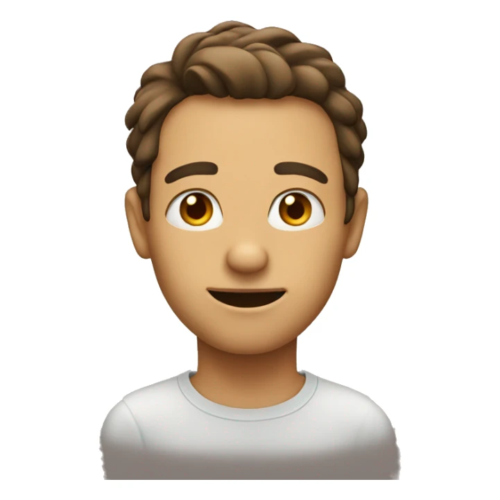 shusing but face is on hand sticker