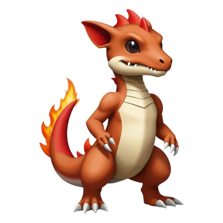 Cubone-Marowak-Charmeleon-Fakémon-creature (full body) sticker