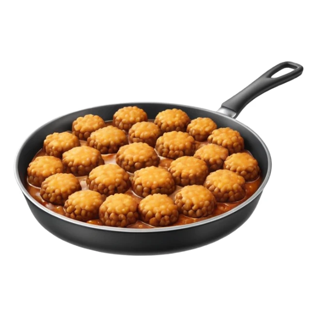fried minced meat dish object icon, cooked minced meat in a pan, slightly crispy texture, glossy oil shine, 3D cartoon, mobile game icon style, centered, clean background, soft shadow, no text, no watermark
  sticker