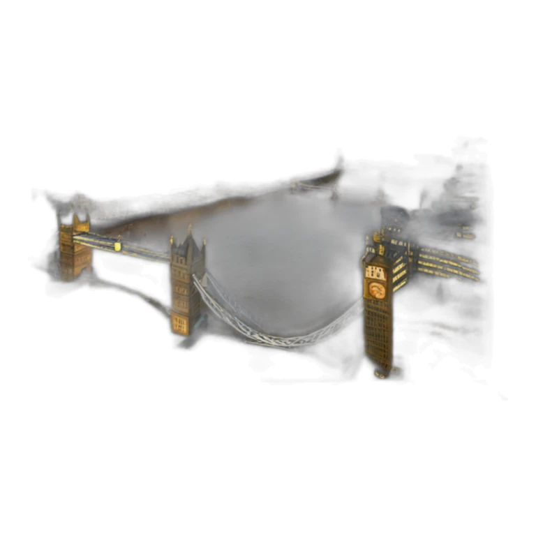 picture frame cityscape skyline of london sticker