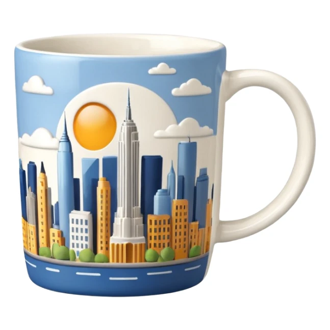 New York mug sticker