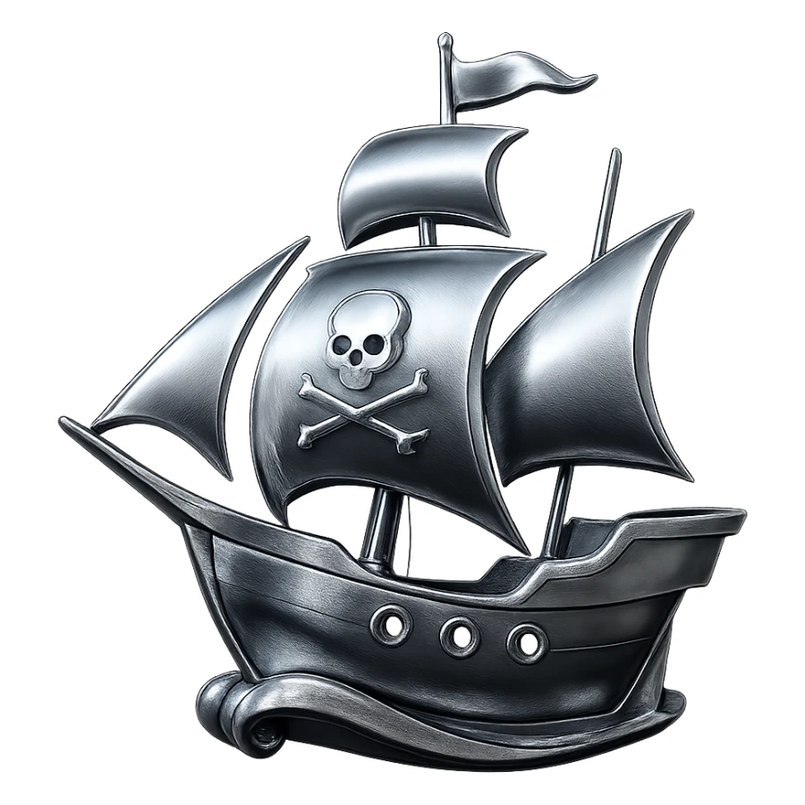 pirate ship sticker