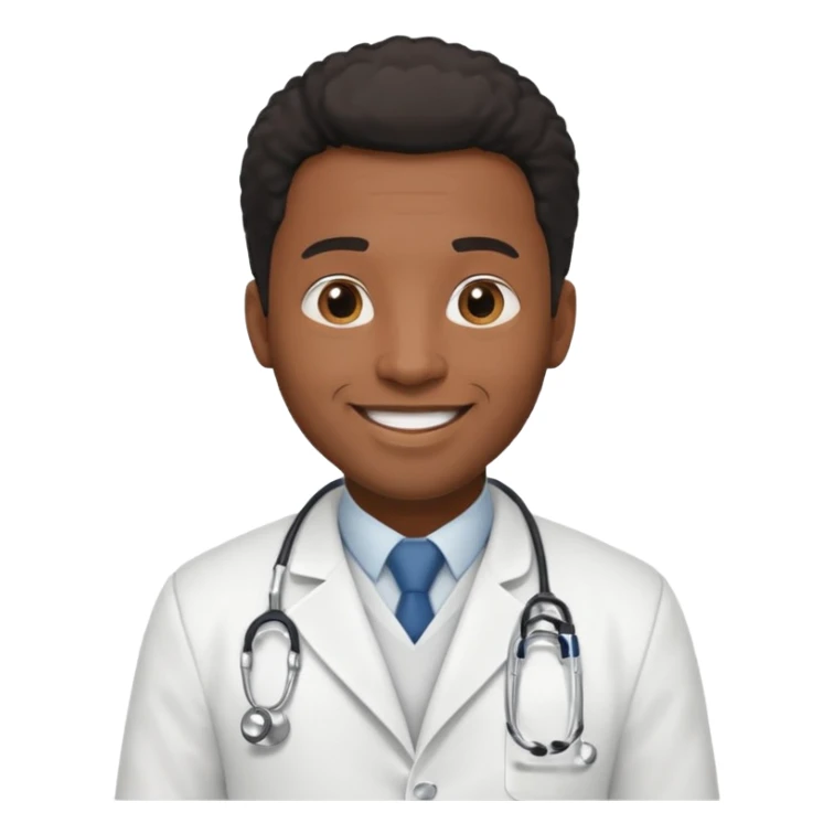 Black Male Doctor sticker