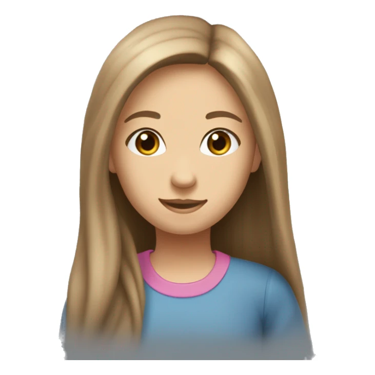 my name is Elena i would like to create my emoji for a 6 year classroom. I´m tall, straigh, long and light brown hair, my skin is quite white and my eyes are blue. i ussually wear comfy clothes like jeans and t-shirts.my favourite colors are pink sticker