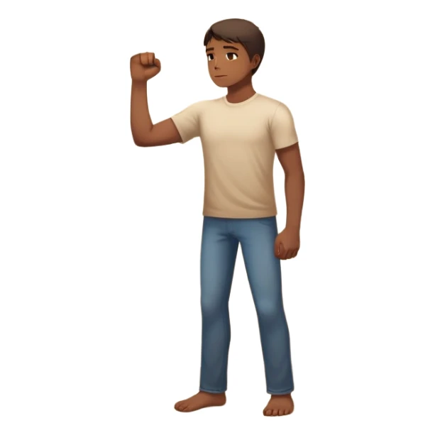 A person stands facing a wall with their hand on it, their shoulders hunched as if weighed down. A glowing, clenched fist of tension sits in their chest. But behind them, a doorway opens—light streaming through. The words "You are free" echo from inside. It’s the moment of  they can choose peace. sticker