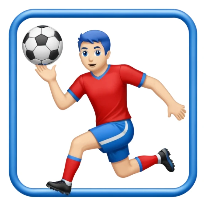 
 “Goal” sign comic style blue (#00A3E0) and red (#F9423A)  sticker