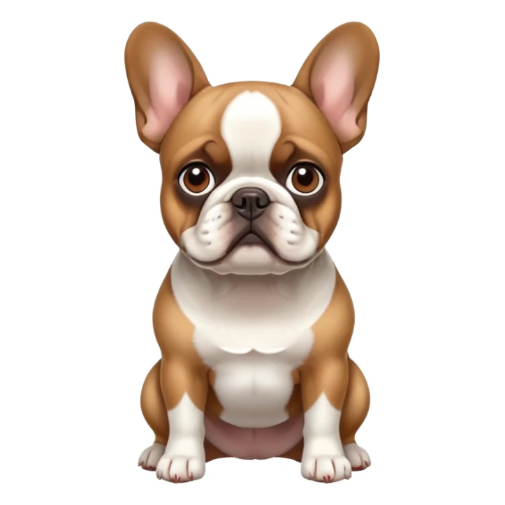 En franskbulldog sticker