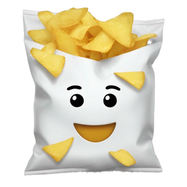 plain bag of chips sticker