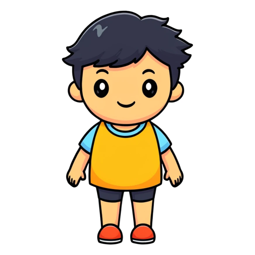 legs with hair, cartoonish sticker style sticker