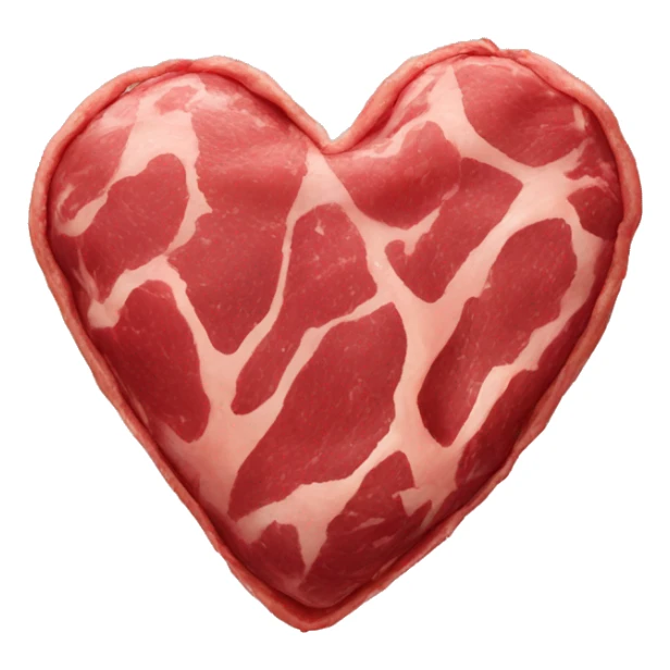 Heart made of meat sticker