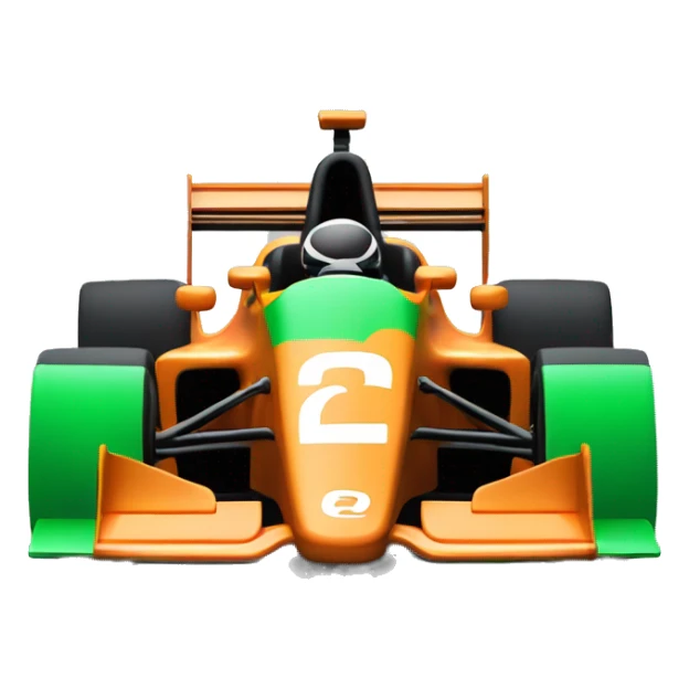 Formula race car with CashApp colors. No words/labels. Put a $ symbol on it. sticker
