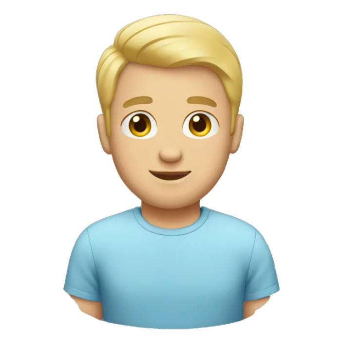 blonde dad with short hair sticker