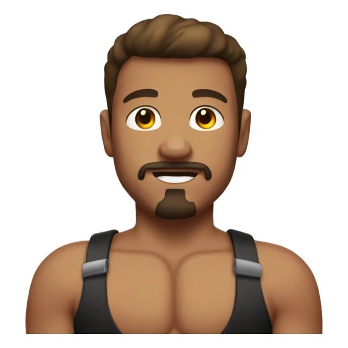 english boy with goatee and big muscels sticker