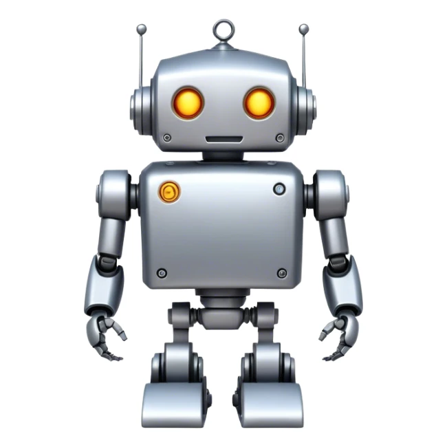 graduated robot sticker