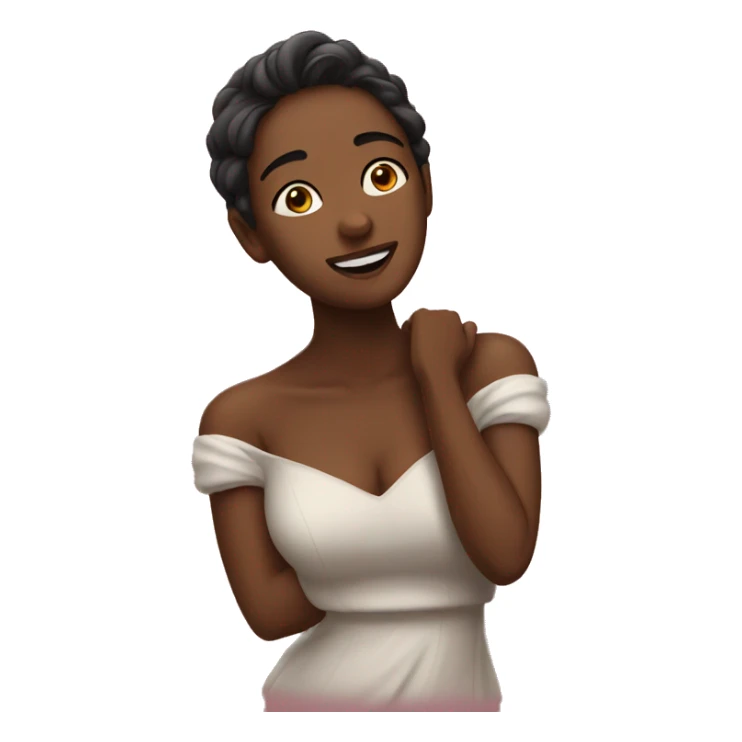 Swooning woman in love sticker