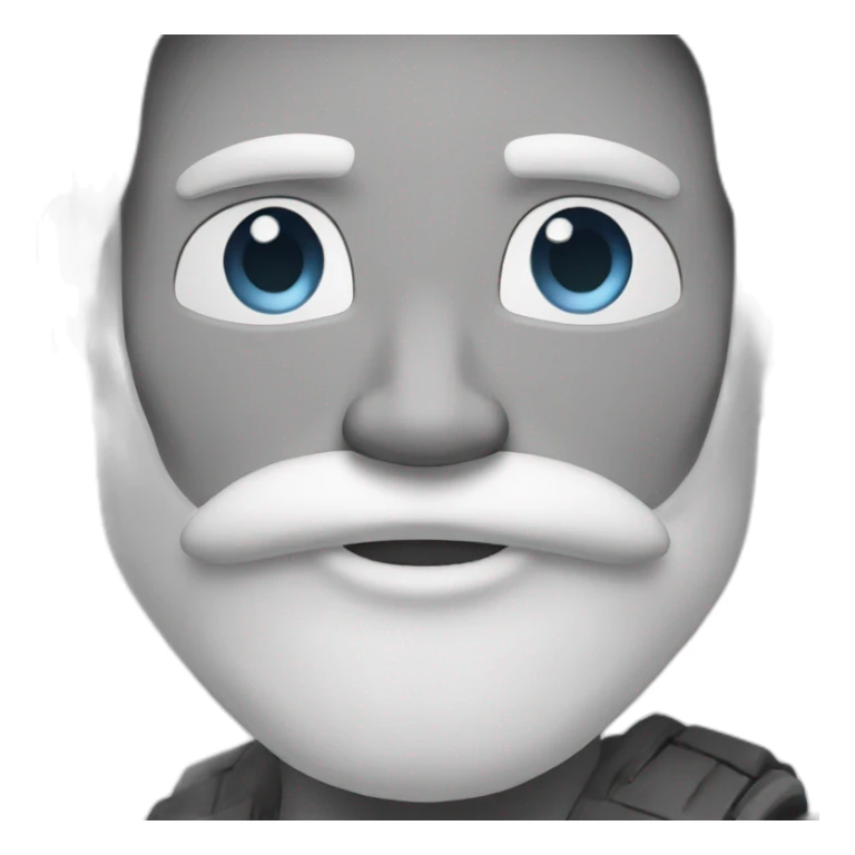 Muscular-hink-white-air-white-beard sticker